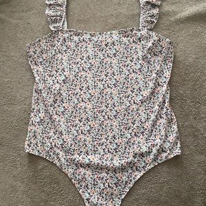 Floral Print Bodysuit